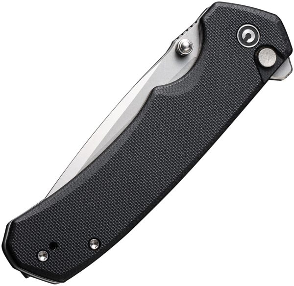 Civivi Brazen Button Lock Folding Knife 3.5" Stonewash 14C28N
