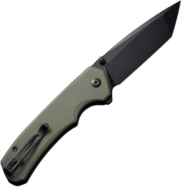 CIVC19059C2_add_02 Civivi Brazen Button Lock Folding Knife 3.5" Blade OD Green