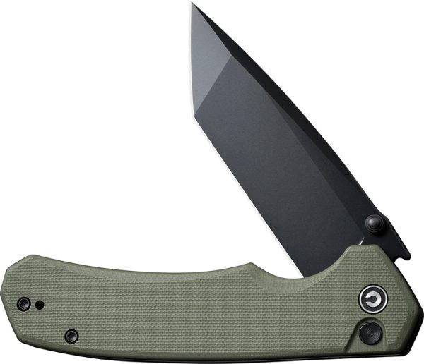 CIVC19059C2_add_03 Civivi Brazen Button Lock Folding Knife 3.5" Blade OD Green