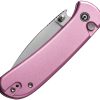 Civivi Qubit Button Lock Folding Knife 3" 14C28N Pink