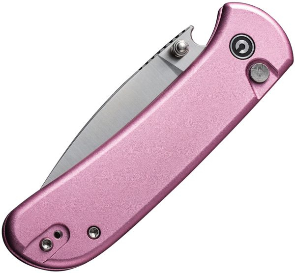 Civivi Qubit Button Lock Folding Knife 3" 14C28N Pink