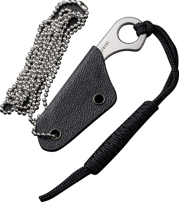 Civivi Gramis Neck Knife 1" Satin 14C28N Sheepsfoot w/ Sheath