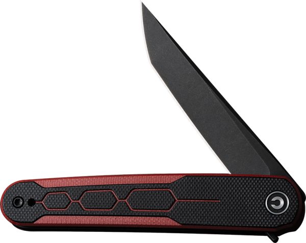 Civivi KwaiQ Linerlock Folding Knife 3" Nitro V Burgundy
