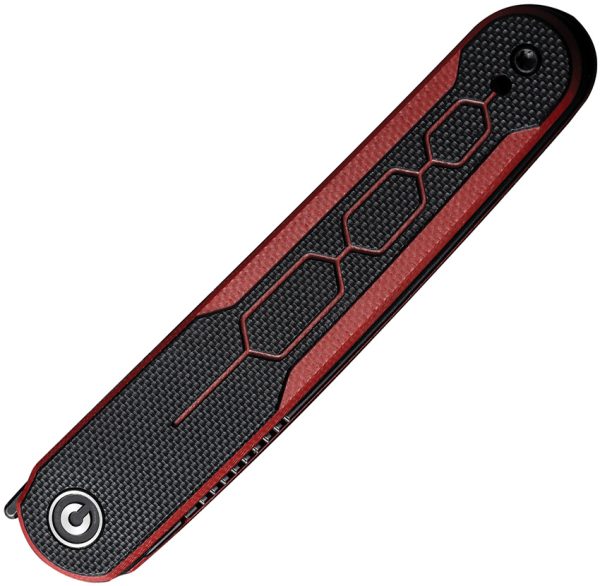 Civivi KwaiQ Linerlock Folding Knife 3" Nitro V Burgundy