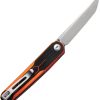Civivi KwaiQ Linerlock Folding Knife 3" Nitro V Tanto Orange