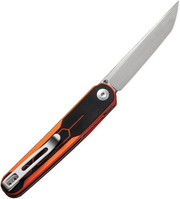 Civivi KwaiQ Linerlock Folding Knife 3" Nitro V Tanto Orange