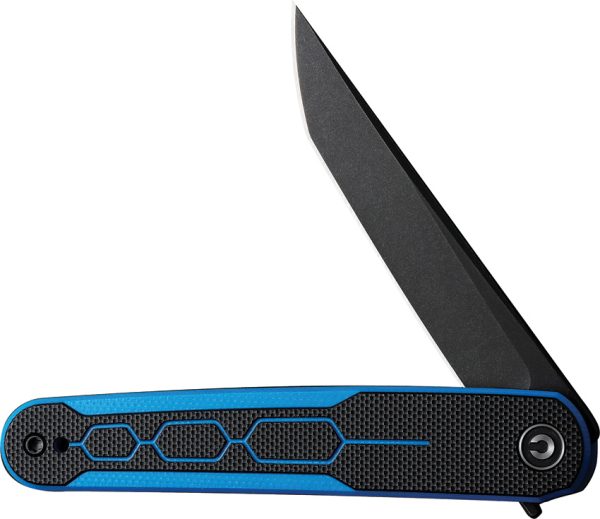 Civivi KwaiQ Linerlock Folding Knife 3in Nitro V Tanto Blue
