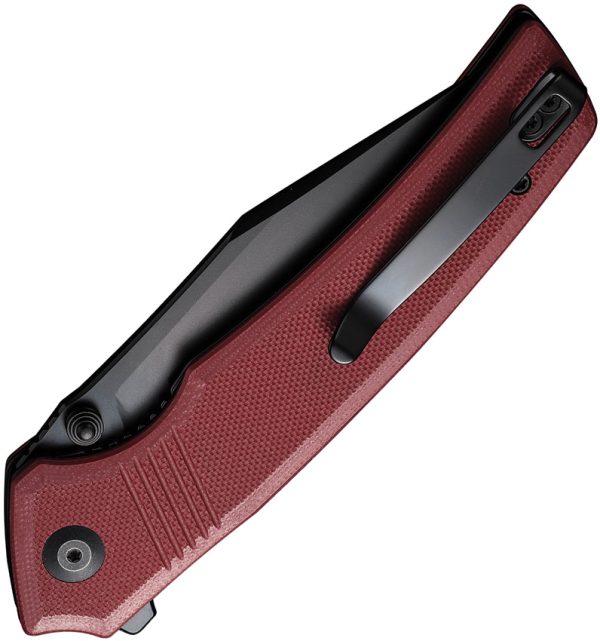 CIVC230272_add_01 Civivi Tranquil Linerlock Folding Knife Red G10 3.75"