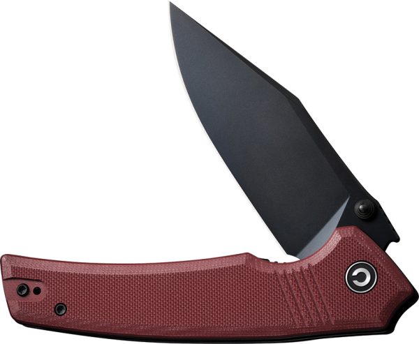 CIVC230272_add_03 Civivi Tranquil Linerlock Folding Knife Red G10 3.75"