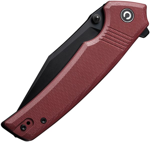 CIVC230272_add_05 Civivi Tranquil Linerlock Folding Knife Red G10 3.75"