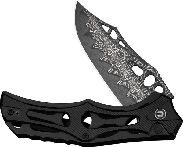 CIVC23083DS1_add_02 Civivi Biophase Button Lock Damascus 3.5 Folding Knife Black