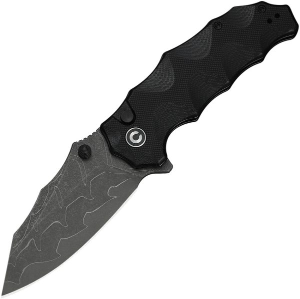 Civivi Natterjack Folding Knife Button Lock 3.25" Black