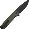 Civivi Iron Tide Button Lock Folding Knife Forest Green 3.25in