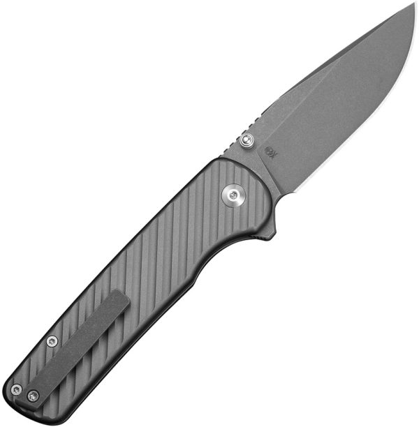 Civivi Iron Tide Button Lock Folding Knife Gray 3.25" Blade