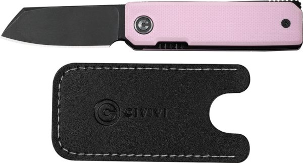 Civivi Kukei Linerlock Folding Knife 2" Nitro V Pink G10
