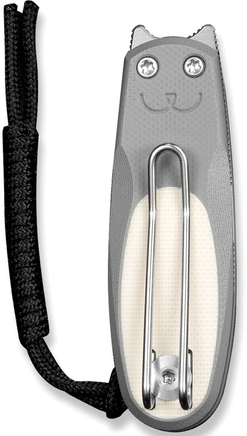 CIVC250541_add_01 Civivi Purr Slip Joint Folding Knife Gray G10 1.88" Nitro V