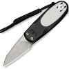 CIVC250542 Civivi Purr Slip Joint Folding Knife 1.88" Nitro V Black/White