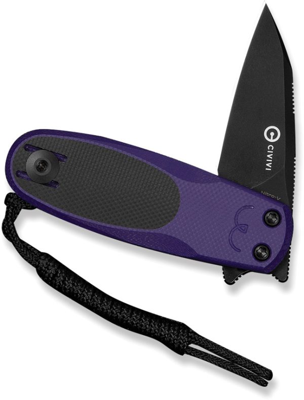 CIVC250543_add_02 Civivi Purr Slip Joint Folding Knife 1.88" Nitro V Black/Purple