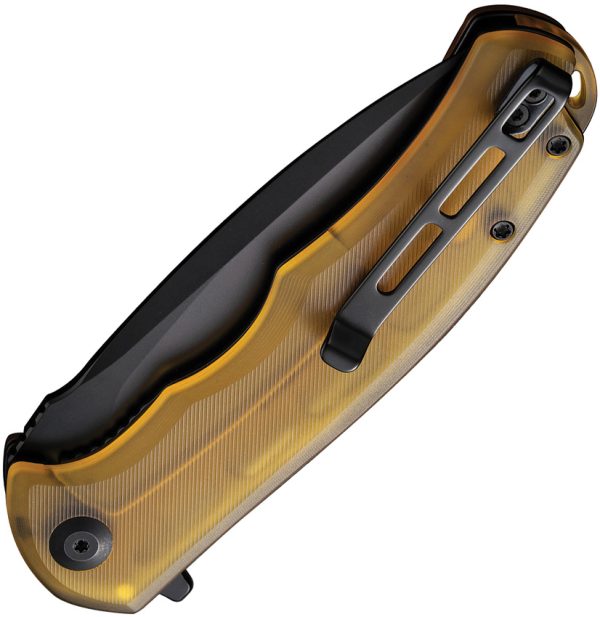 CIVC803M_add_01 Civivi Praxis Linerlock Folding Knife 3.75" Black Stonewash Ultem