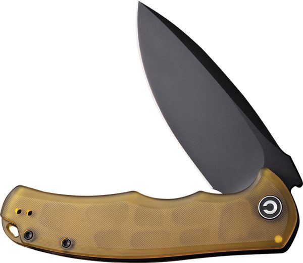CIVC803M_add_03 Civivi Praxis Linerlock Folding Knife 3.75" Black Stonewash Ultem