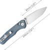 CMB Made Knives Explorer 3.38" Axis Lock Folding Knife Blue