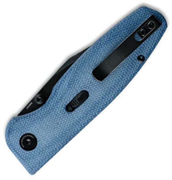 CMB Made Knives Lucky Linerlock Folding Knife 3.25" Blue Micarta