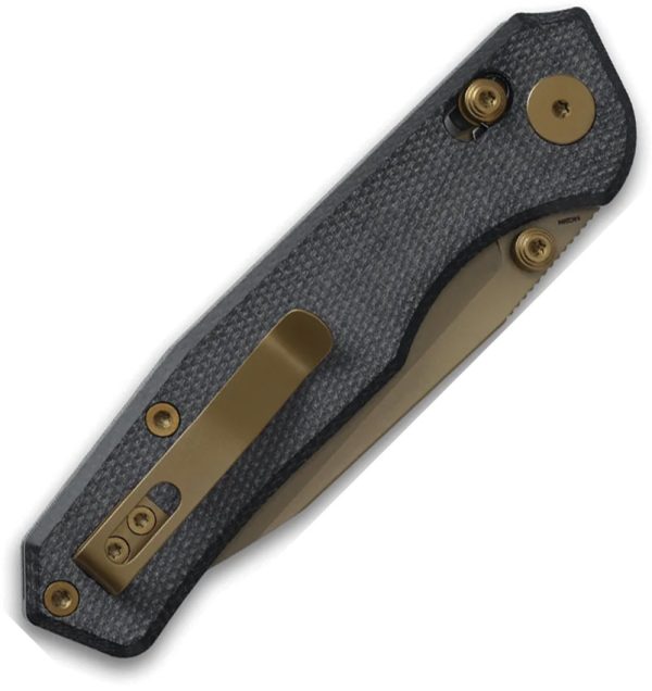 CMB Made Knives Explorer V2 Axis Lock Folding Knife Black Micarta
