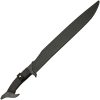China Made Dark Sky Falcata 19.5" Blade Black Leather Handle