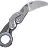 CRKT Provoke Kinematic 2.38" D2 Folding Knife Gray Aluminum