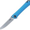 CRKT Kalbi Blue Folding Knife 3" Satin Blade Linerlock