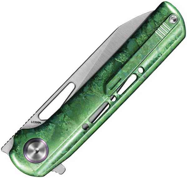Critical Strike Starfall SwingLok Folding Knife 3.13" LC 200N Green Ti