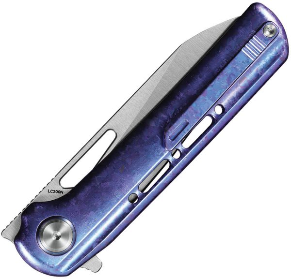 Critical Strike Starfall SwingLok Folding Knife 3.13" LC200N Purple Titanium