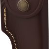 Cudeman Corbett Hunting Knife Fixed Blade Brown Wood Handle w/ Sheath