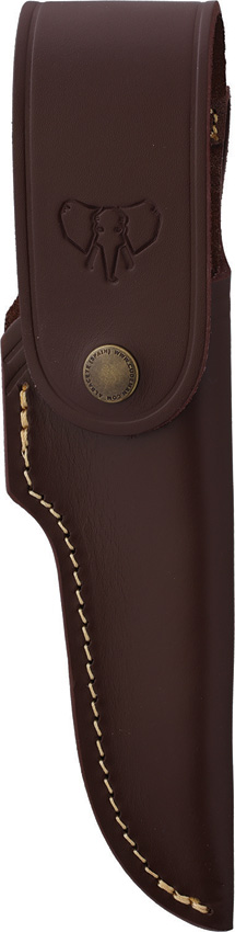Cudeman Corbett Hunting Knife Fixed Blade Brown Wood Handle w/ Sheath