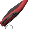 Daggerr Knives Peremen Saigak Ring Lock Red Folding Knife