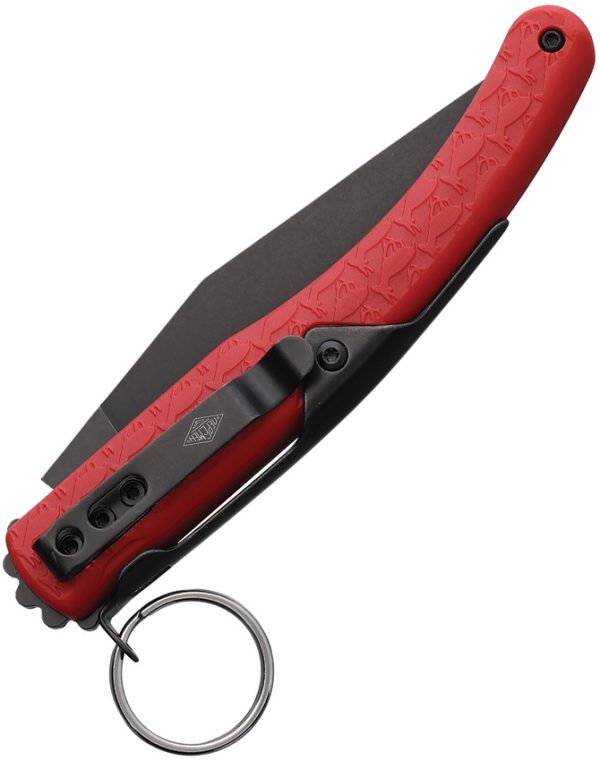 Daggerr Knives Peremen Saigak Ring Lock Red Folding Knife
