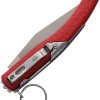 Daggerr Peremen Saigak Ring Lock Red 8CR14MOV Stonewash FRN