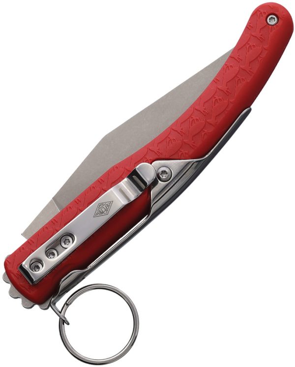Daggerr Peremen Saigak Ring Lock Red 8CR14MOV Stonewash FRN