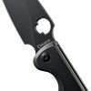 Daggerr Knives Zhalo Framelock Folding Knife Black 3.88" D2
