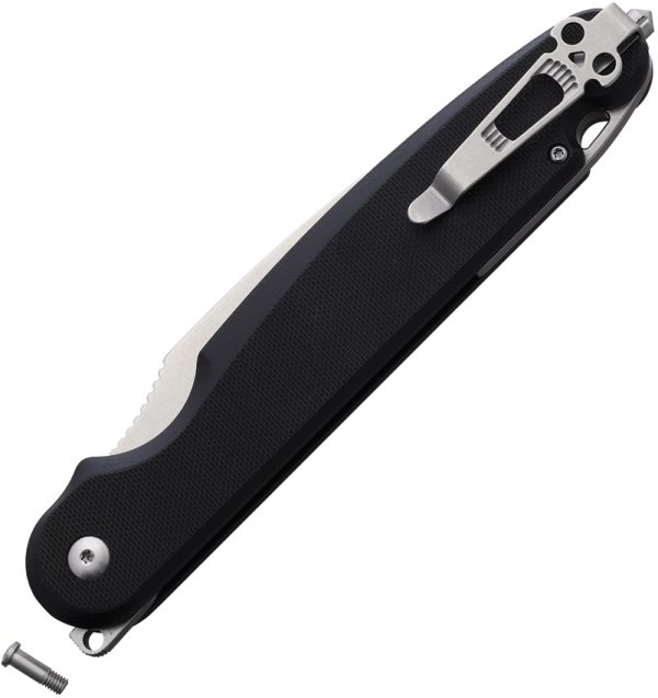 Daggerr Knives Parrot Button Lock Folding Knife 4.75" VG-10 Black