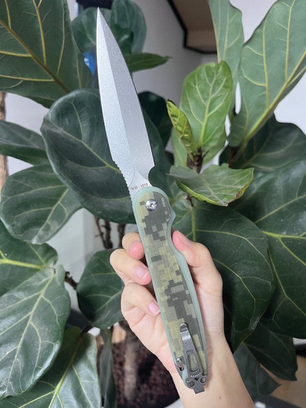Daggerr Knives Nestor Button Lock Folding Knife 4.75" VG-10 Camo