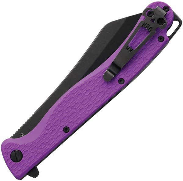 Daggerr Knives Tesak Linerlock Folding Knife 4.88" Purple