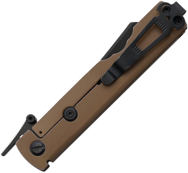 Daggerr Knives Higonokami Framelock Folding Knife - Brown, 3.5" Blade (DGRHGBRBW)