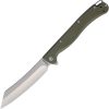Daggerr Knives Tesak Linerlock Folding Knife OD Green 4.88"