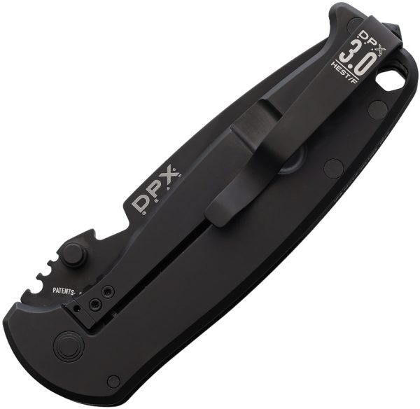 DPXHSF305_add_01 DPx Gear HEST 3.0 Framelock Folding Knife Black G10