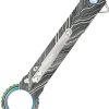 Dreamtech Linerlock Folding Knife D2 Tanto Black/White G10
