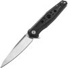 Dreamtech Linerlock Folding Knife D2 Spear Point Black G10 3.63"