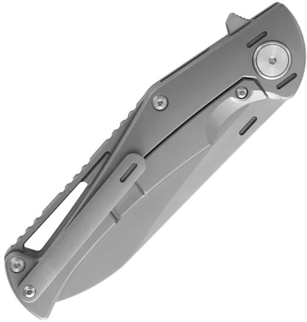 Dreamtech Framelock Folding Knife M390 Blade Gray Titanium Yellow Carbon Fiber