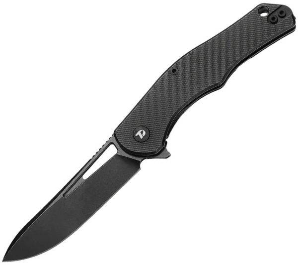 DTK3398TB Dreamtech Framelock Ti Black Folding Knife 3.13" D2