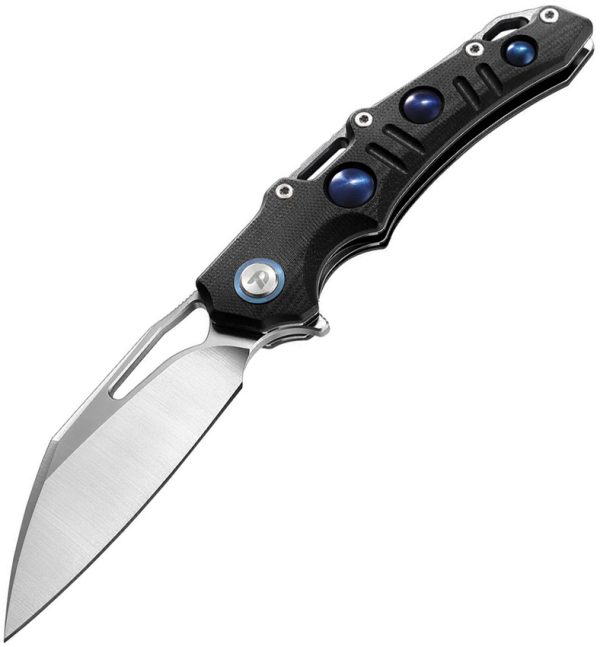 Dreamtech Linerlock Folding Knife 3.5" D2 Black Micarta